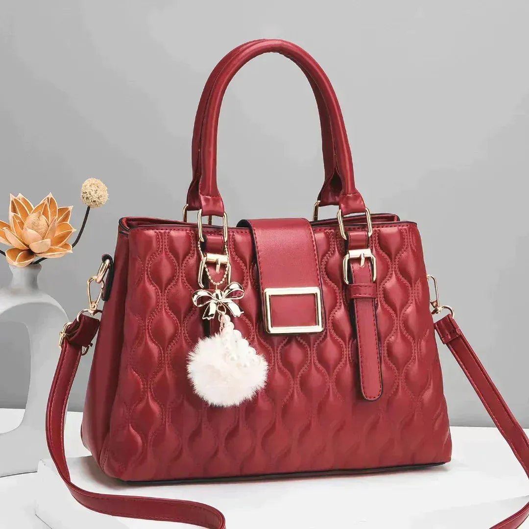 bobby Calfskin Satchel burgundy