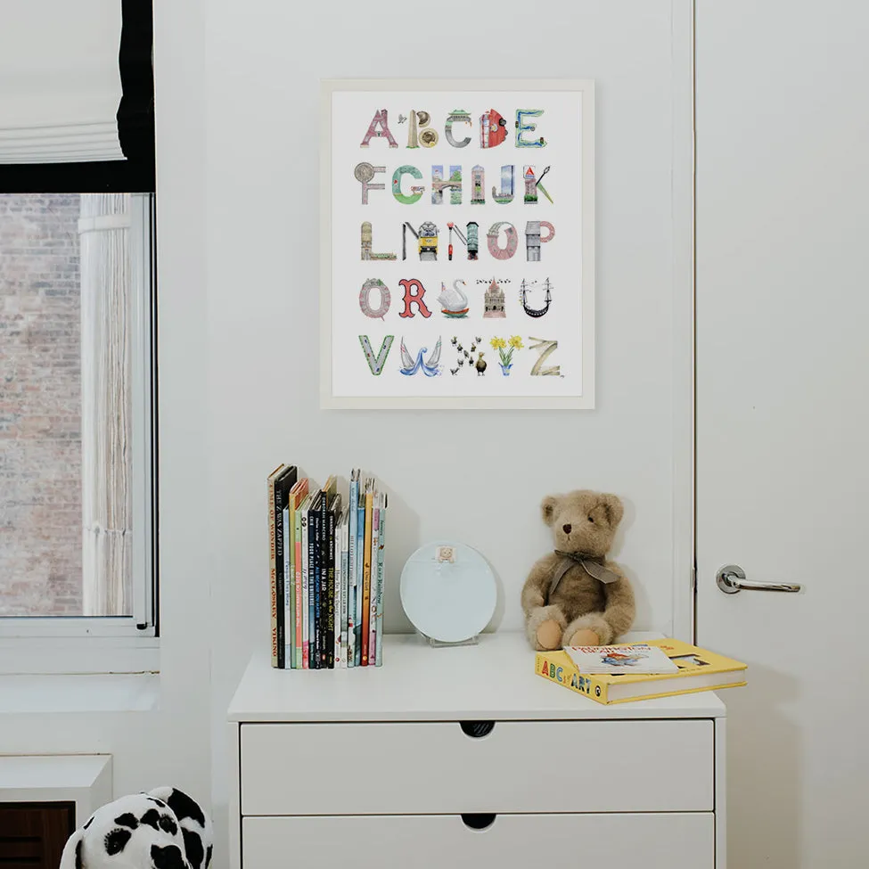 Boston Alphabet Print | Unframed