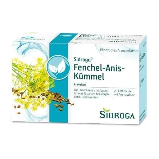 SIDROGA fennel anise caraway tea filter bag